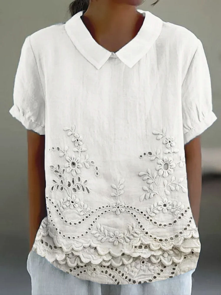 Bea Floral Embroidered Shirt