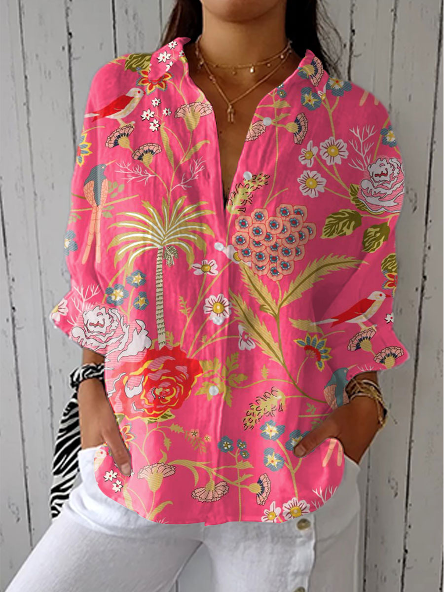 Floriana Tropical Blossom Blouse