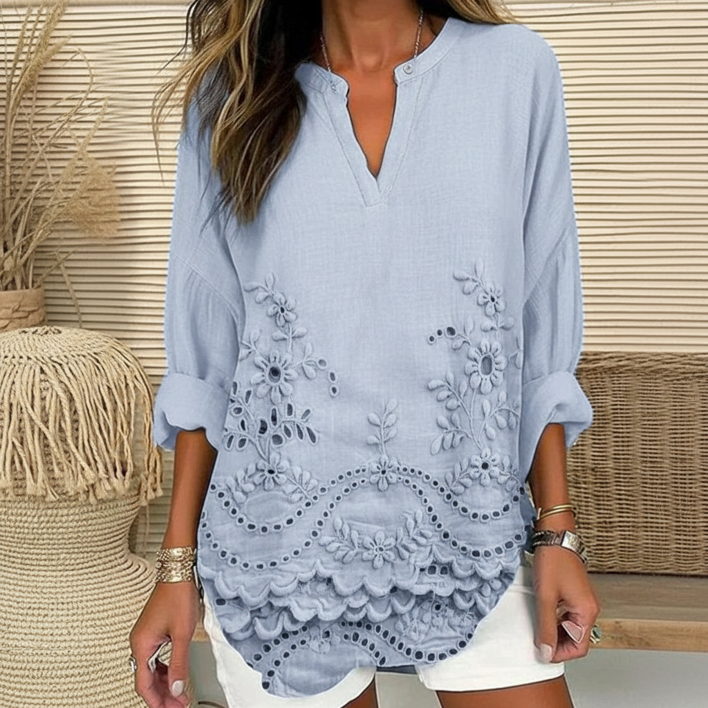 Viva Chic Printed Blouse