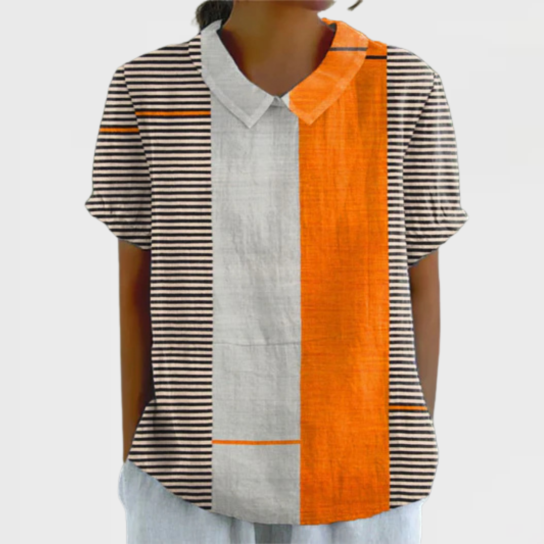 Skye Colour Block Striped Shirt