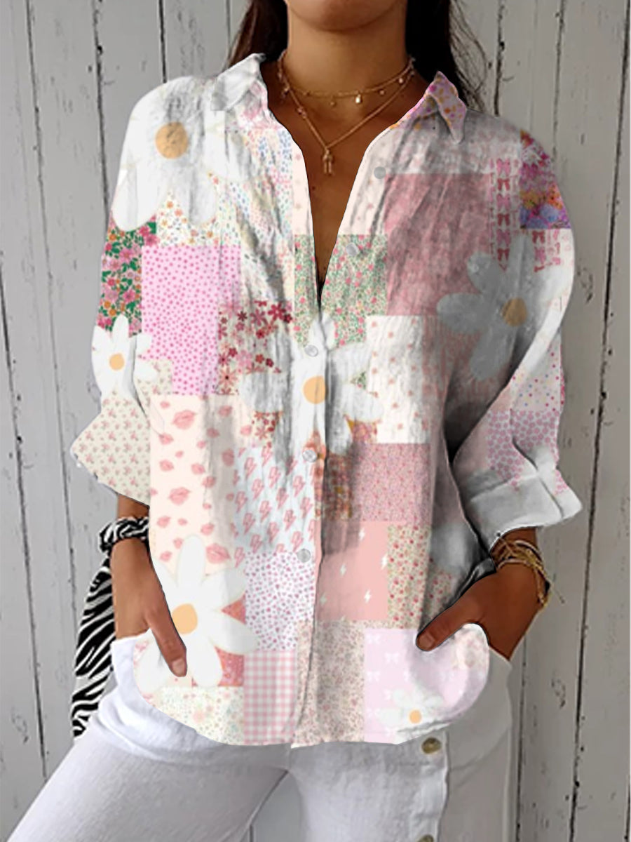 Fanny Patchwork Daisy Blouse